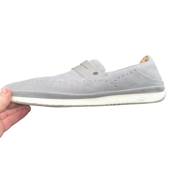 UGG Men’s Cali Penny Perf Slip-On Suede Sneakers Gray Size 12 - Picture 8 of 12